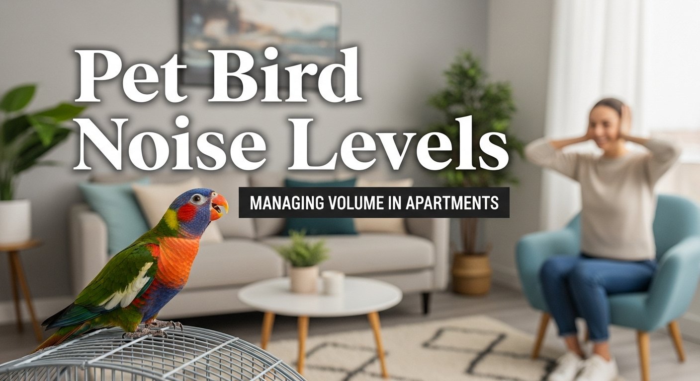 Noise Levels of Pet Birds: How to Manage Volume in Apartments